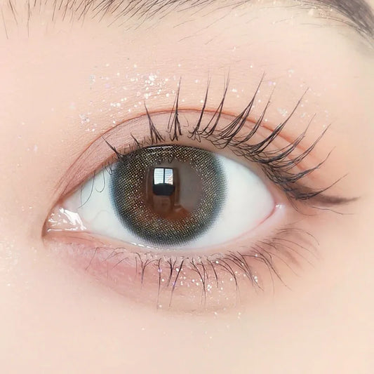 ENVIE Minuit Indigo blue green color contacts hazy glow