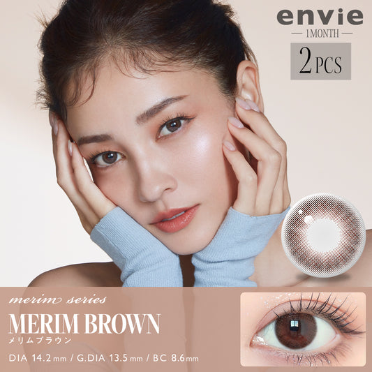ENVIE Merim Brown monthly color contact lenses Japan
