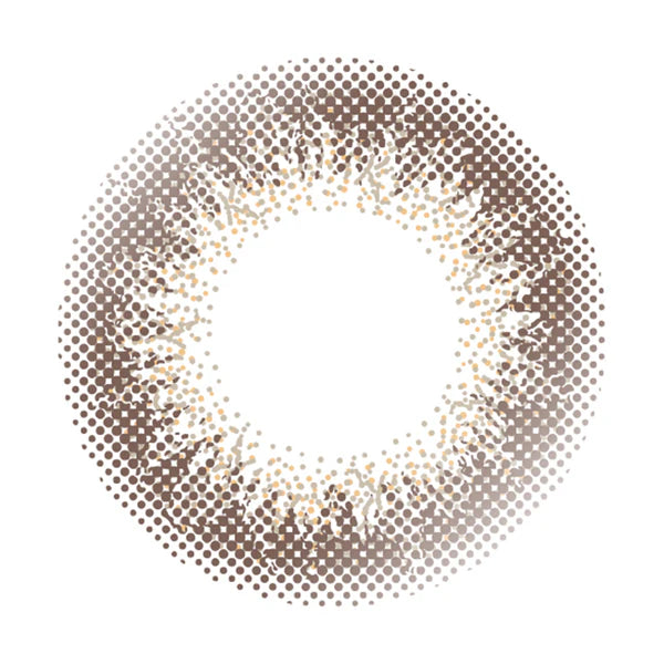 ENVIE Champagne Gray contact lens close up warm gray tone