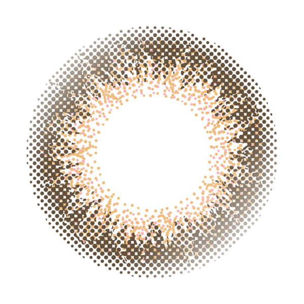 ENVIE Coral Cheek contact lens close up soft coral tone