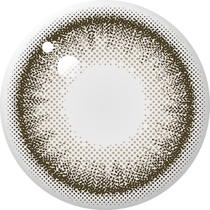 ENVIE Veil Grege contact lens close up gray beige tone