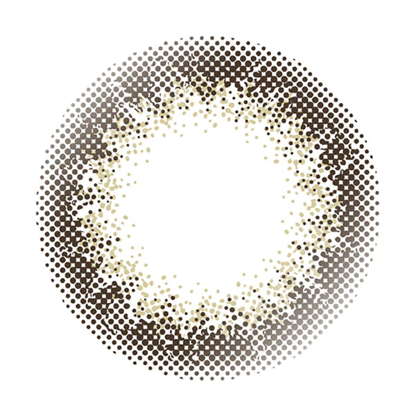 ENVIE Shade Brown contact lens close up soft brown tone