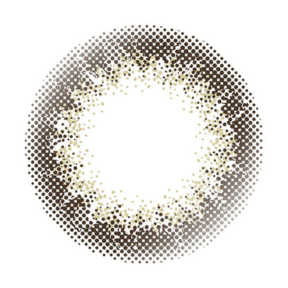 ENVIE Shade Brown contact lens close up soft brown tone