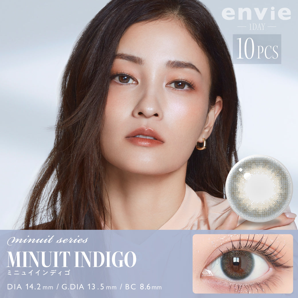 ENVIE Minuit Indigo 1 day color contact lenses Japan