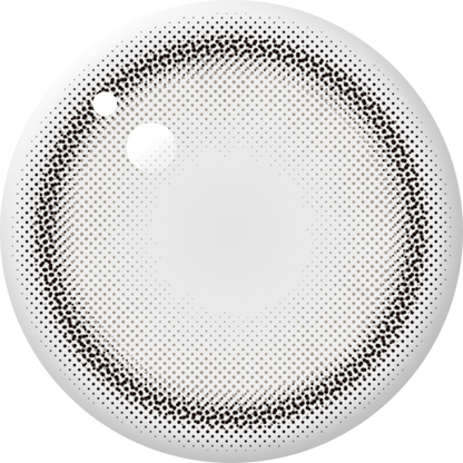 ENVIE Minuit Grege contact lens close up gray beige tone
