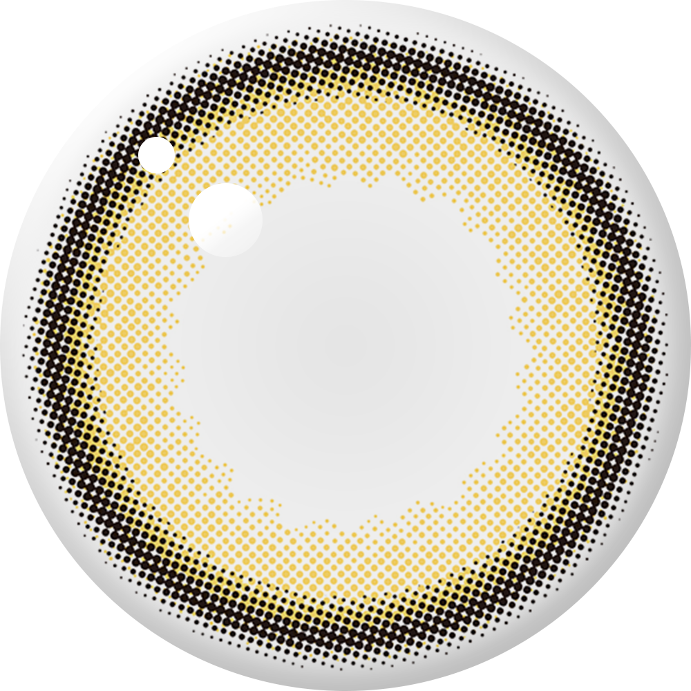 ENVIE Chameau Hazel contact lens close up olive undertone