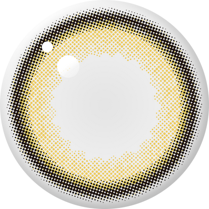 ENVIE Chameau Hazel contact lens close up olive undertone