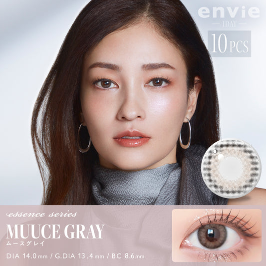 ENVIE Muuce Gray 1 day color contact lenses Japan