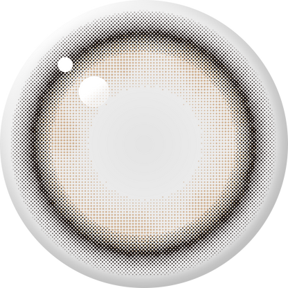 ENVIE Minuit Apricot contact lens close up soft apricot tone lens details