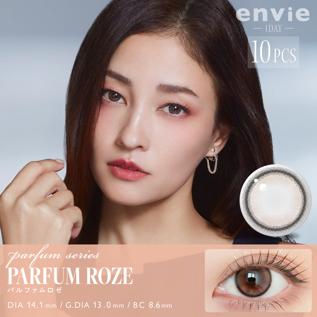 ENVIE Parfum Roze 1 day color contact lenses Japan