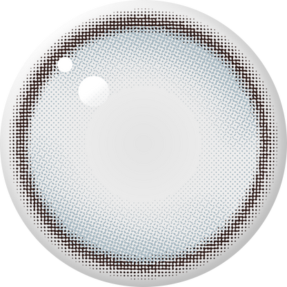 ENVIE Parfum Bleu contact lens close up blue gray tone lens details