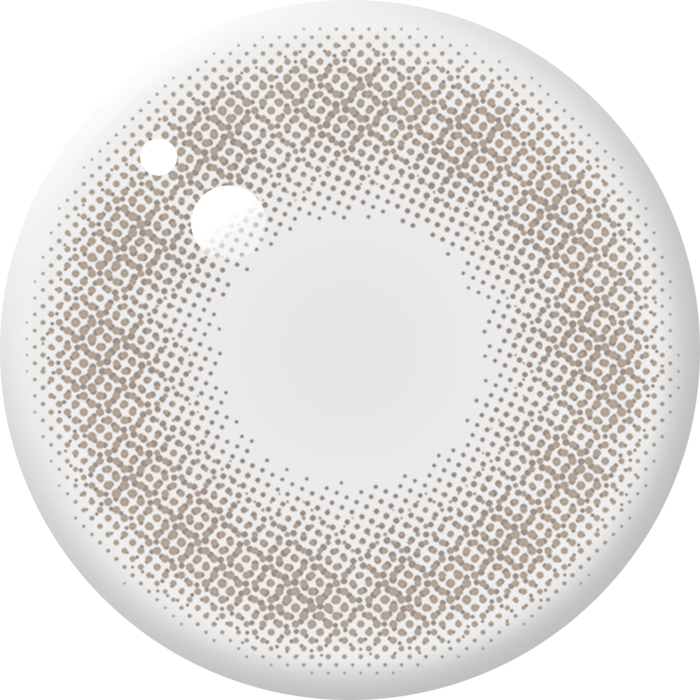 ENVIE Parfum Beige contact lens close up beige tone lens details