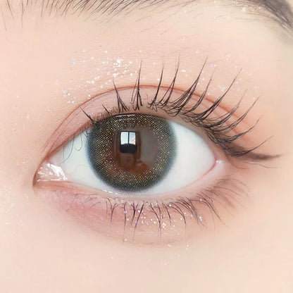 ENVIE Minuit Indigo blue green color contacts hazy glow