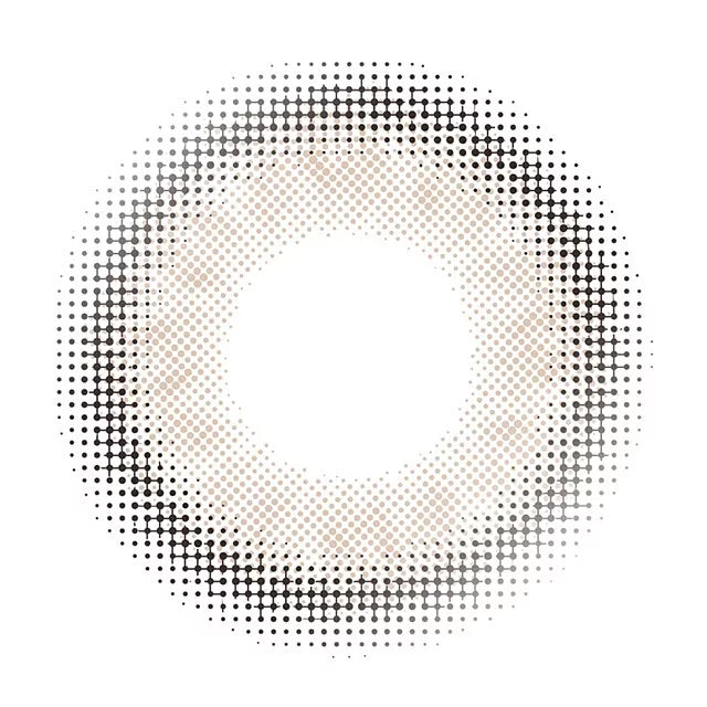 ENVIE Muuce Gray contact lens close up clean gray tone