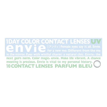ENVIE Parfum Bleu 1 day color contact lenses Japan product packaging
