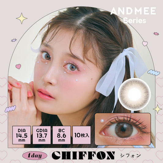 AND MEE CHIFFON 1 Day Colour Contact Lenses Canada