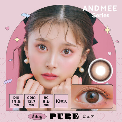AND MEE PURE 1 Day Colour Contact Lenses Canada