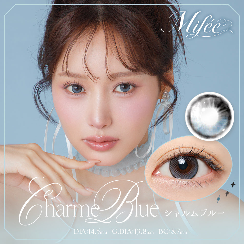 Mifée Charm Blue Daily Color Contact Lenses Canada