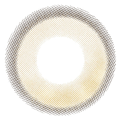 ENVIE Water Mocha Beige contact lens close up glossy beige tone