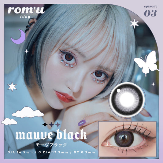 rom'u MAUUE BLACK 1 Day Colour Contact Lenses Canada
