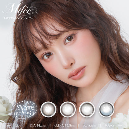 Mifée Glacé Gray Daily Color Contact Lenses Canada