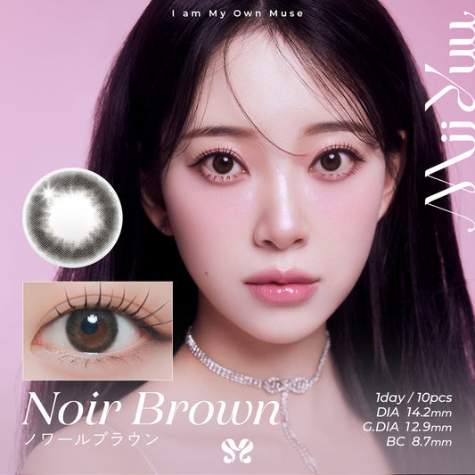 MiiYuu Noir Brown Daily Color Contact Lenses Canada
