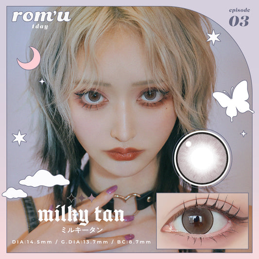 rom'u MILKY TAN 1 Day Colour Contact Lenses Canada