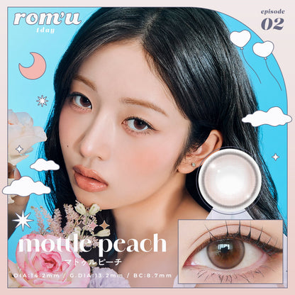 rom'u MOTTLE PEACH 1 Day Colour Contact Lenses Canada