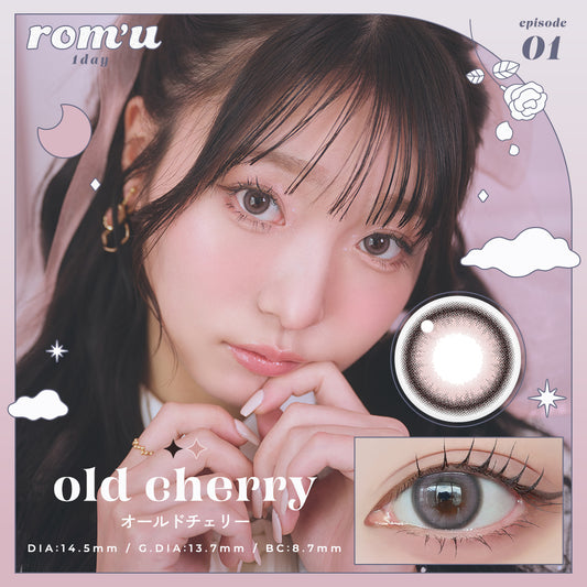 rom'u OLD CHERRY 1 Day Colour Contact Lenses