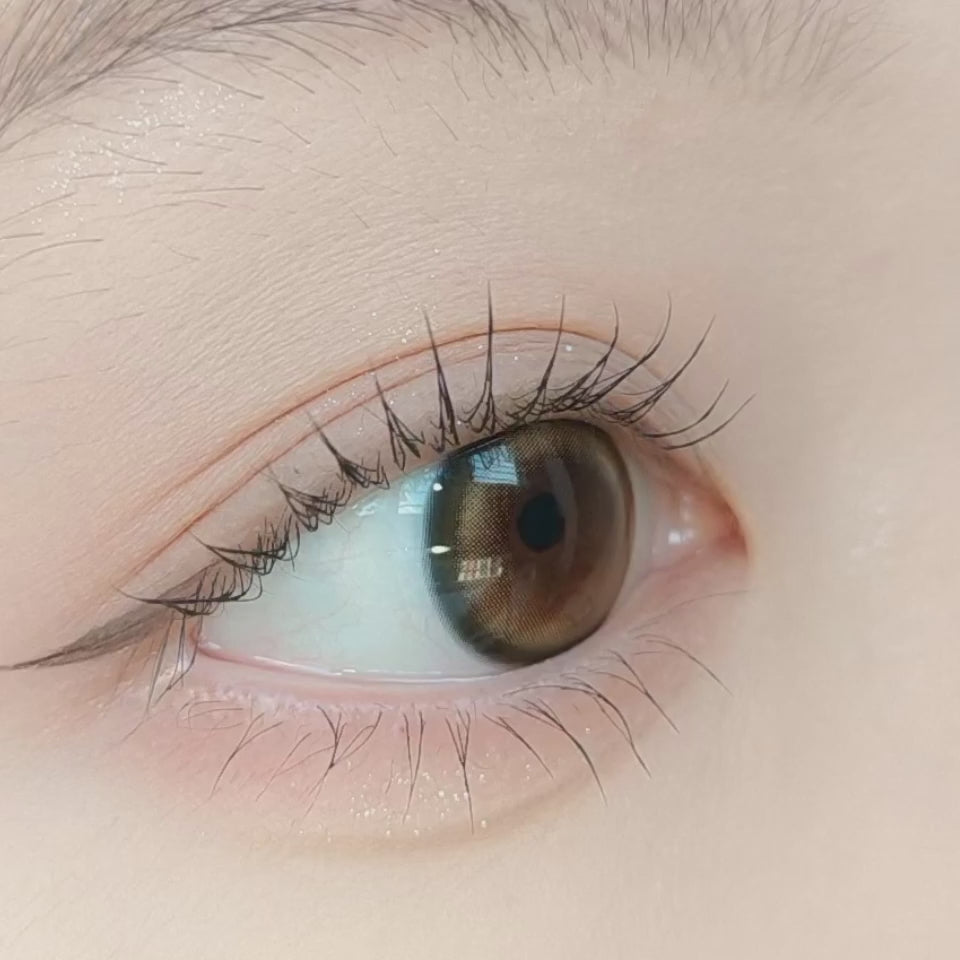 ENVIE Minuit Apricot daily disposable lenses luminous finish eye effect video display