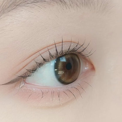 ENVIE Minuit Apricot daily disposable lenses luminous finish eye effect video display