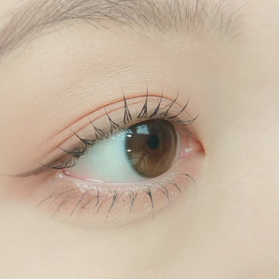 ENVIE Water Mocha Beige daily disposable lenses hydrated look eye effect display video MP4