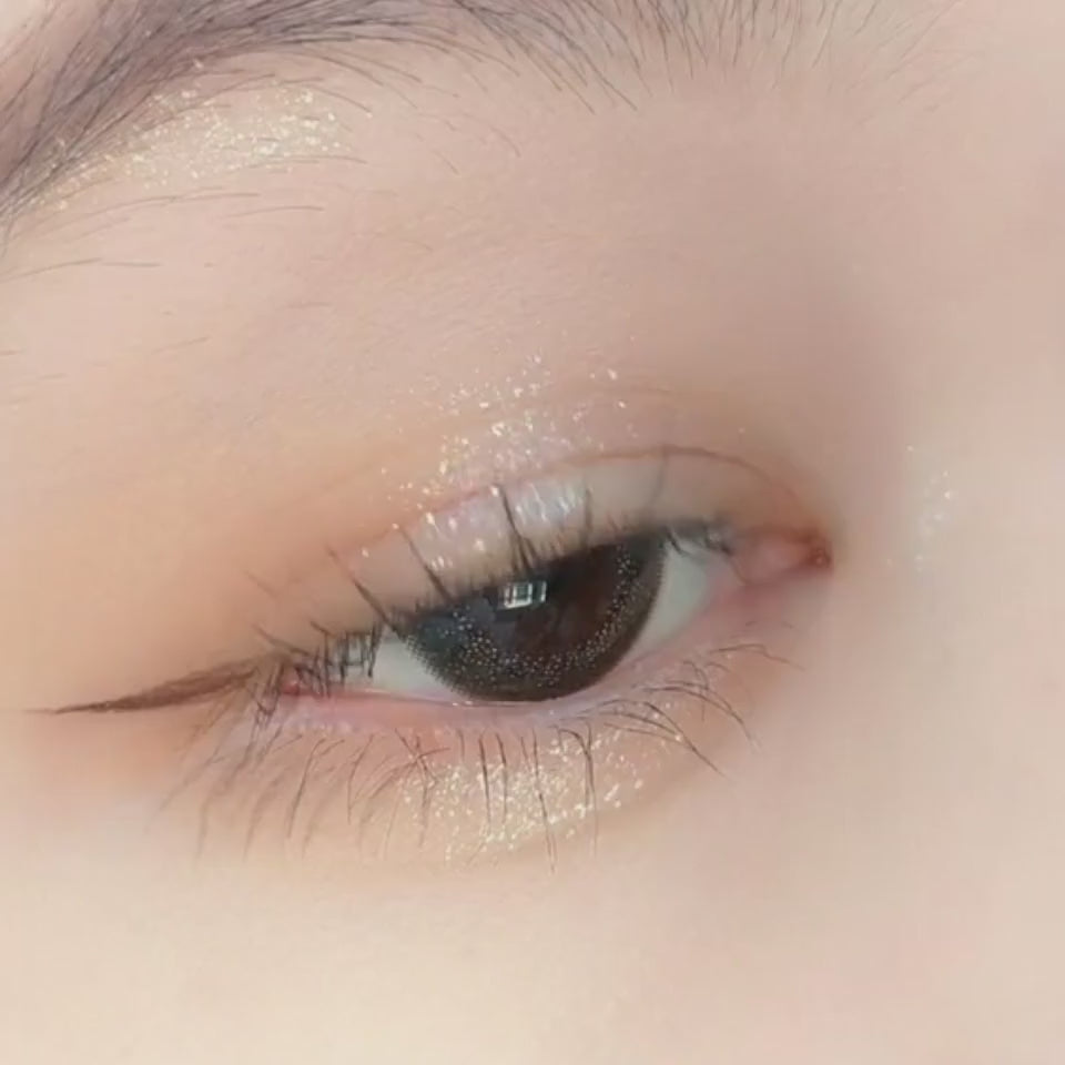 ENVIE Olive Brown bare eye aesthetic contact lenses eye effect visual display video MP4