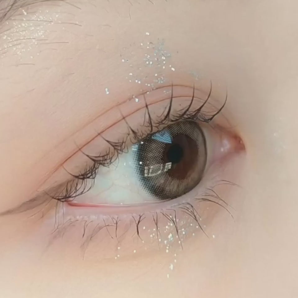 ENVIE Muuce Gray daily disposable lenses natural enlargement eye effect MP4 Video visual effect display