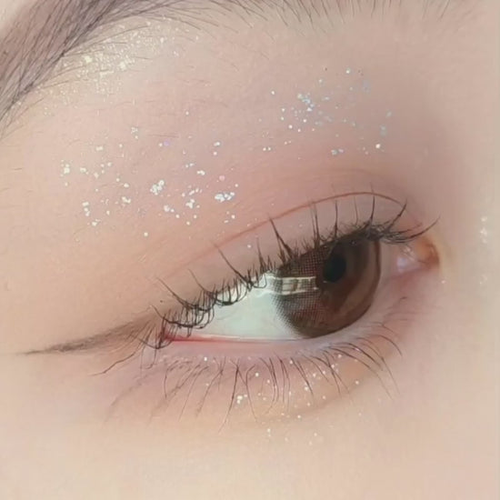 ENVIE Merim Brown monthly lenses delicate rim design MP4 Eye effect display